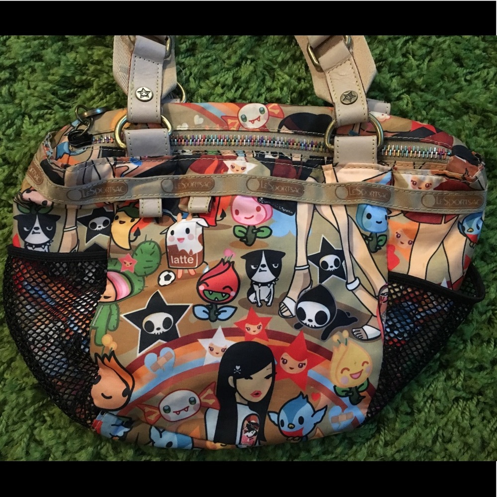 Tokidoki Lesportsac Tan Playground Mamma tote bag